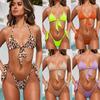 2024 Women Summer Triangle Bikini Sets Swimsuit Solid Sexy Strap Swimwear Beach Wear Bathing Suit for Female