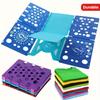 Durable Plastic Shirt Folding Board with 6 Colorful Laundry Folders - Ergonomic Design for Quick Drying, Space-Saving Clothes Organizer for Adults