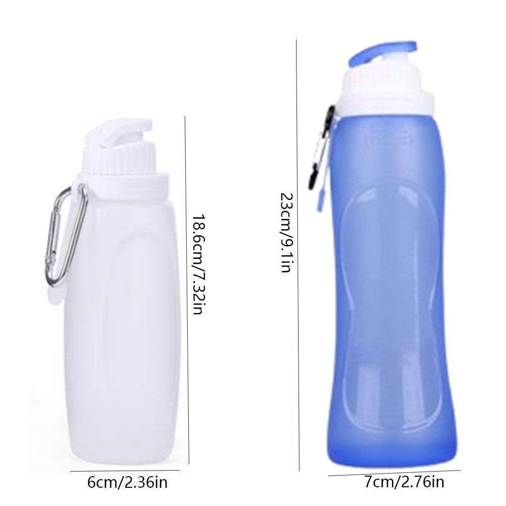 Silicone Collapsible Water Bottles 320/500ML Portable Sports Kettle Outdoor Foldable Cups Running
