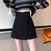 2024 Spring Women's High-Waisted A-Line Slimming Culottes – Fashionable Loose Wide-Leg Shorts