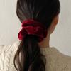 Oar Vintage Velvet Volume Scrunchie[Red]