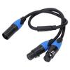 Microphone Y Splitter Cable 3 Pin Dual XLR Female To 3 Pin Male XLR Cable Anti Interference Hi Fi