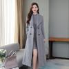 Autumn Women's Fashion Solid Warm Thicken Long Woolen Coat
