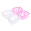 2Pcs Shopping Basket Toys Mini Supermarket Shopping Hand Basket Model Dollhouse