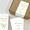 50pcs Handmade Thank You Sticker Rectangular Stickers Delicate Seal Labels  for Birthday Wedding