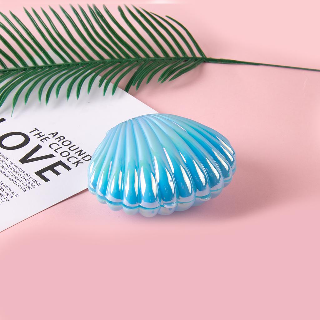 5pcs Shell-Shaped Plastic Candy Boxes - Perfect for Baby Showers, Weddings, Mermaid Birthday Parties, and Favors