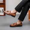 Fashion Plus Size 48 Men Business Dress Casual Fashion Elegant Formal Shoes Slip-on Evening Loafers Tassel Leather Shoes Wedding Shoes