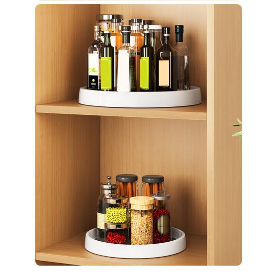 Lazy Susan Turntable Organizer Spice Holder 360-Degree Rotatable Large Capacity Non-Slip Base Design Storage Holder