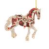 Horse Christmas Ornaments Sparkly Rhinestone Horse Hanging Decoration Acrylic Christmas Tree Ornament for Winter Xmas Party Supplies Holiday Home