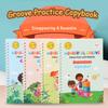 Preschool Grooved Handwriting Practice Book, Reusable Grooved Writing Books,Handwriting Book Practice For Kids