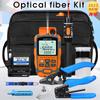 19pcs/set FTTH Cold Join Tool Kit -70~+10dbm AUA-7S Fiber Cleaver Optical Power Meter 10MW Visual Fault Locator
