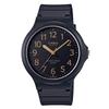 Casio and Cheap Casio Retro Simple Analog Black Gold Watch Men's Women's MW-240-1B2JH