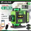 4D Laser Level 16 Lines Rotatable Level Machine Rechargeable 360 Automatic Green Leveling Tool With APP Remote Control