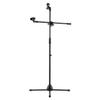 Microphone Tripod Stand Boom Floor Model Adjustable Height Light Weight Heavy Duty Collapsible for