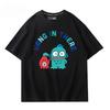 Hangyodon Harajuku Creative Pattern T-shirt Men's Casual Comfortable Summer 100% Cotton T-shirt Trend Fashion Loose T-shirt