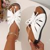 2025 Women's Solid Color Platform Sandals Lace Up Trendy Soft Sole Slides Versatile Summer Wedge Slides Shoes