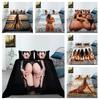 3D Bikini Bedding Duvet Cover Pillowcase 2 or 3 Sexy Beauty Printed Microfiber Fabric Single Bed Double Bed Full Size Washable Super Soft Bedding