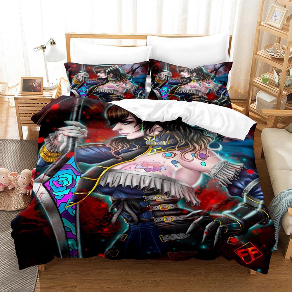 Game BLOODSTAINED RITUAL OF THE NIGHT Bedding Set Single Twin Full Queen King Size Bed Set Adult Kid Bedroom Duvet Cover Sets