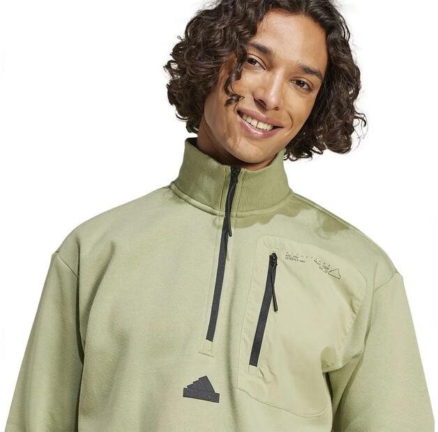 Adidas City Escape Fleece Half Zip Sweatshirt
