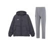 Solid Color Hooded Versatile Long Sleeve Down Jacket And Pants Casual Sports Suit Unisex Suit 23600703-014+-23600801-013
