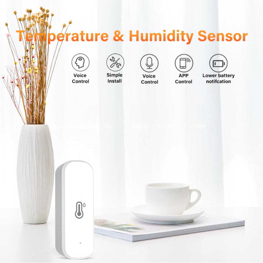 Tuya Wifi Smart Temperature Humidity Sensor Indoor Hygrometer App Remote Monitor Works With Alexa Google Home