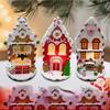 Led Small House LandscapeDecoration, Living Room Table Ornaments, Christmas Creative Resin Ornaments