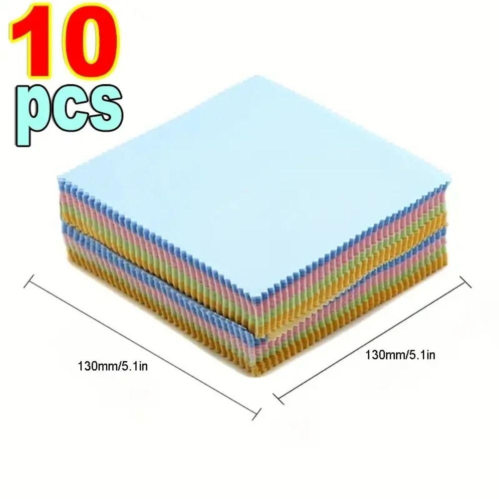 Random Color Cleaning Cloth Square Phone Screen Cleaning Wipes Soft Glasses Cleaner