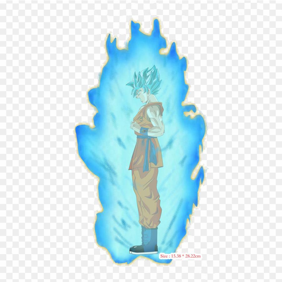 Patches For Clothes Bag Iron On Thermal Stickers Goku Ssj Dios Goku Super Saiyan Pattern Washable Heat Transfer