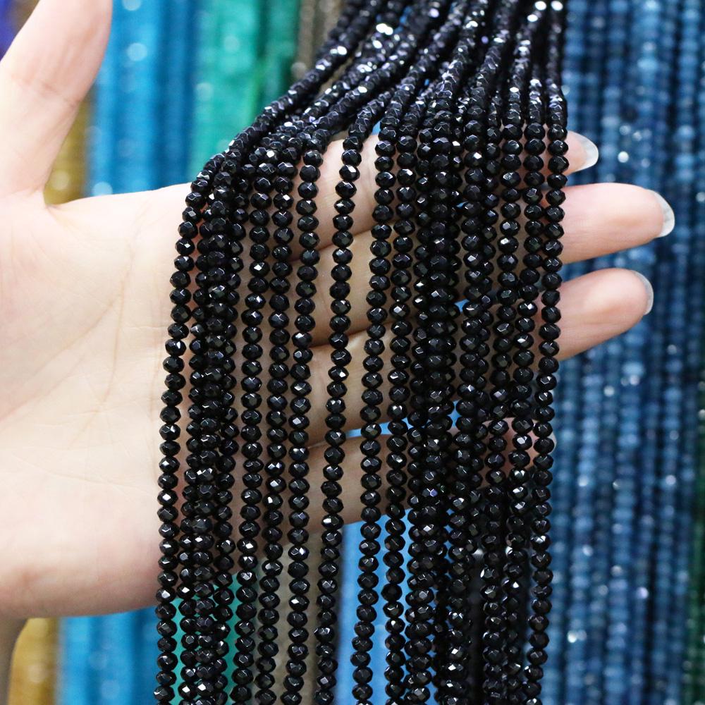 Natural Stone Bead Spinel Faceted Beads 2 X 4 Mm for Jewelry Making DIY Necklace Anklet Bracelet Accessory