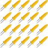 60 Pcs Corn Holders Stainless Steel Corn On The Grill Corn On The Cob Skewers Double Fork Sweet Corn Seat Home & BBQ Cooking Fork BBQ Party