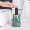 European Style Ceramic Lotion Bottle Green Mouthwash Cup Toilet Brush Hotel Shampoo Lotion Storage Bottle Bathroom Accessories