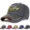 Unisex Eagle Pentagram Embroidery Wash Baseball Caps Adjustable Casual Hats Spring and Autumn Outdoor Sunscreen Hat