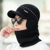 Velvet Black Hat Knitted Hat Woolen Hat Men's Winter Cold Hat Warm Wenling Plus Velvet Thickening