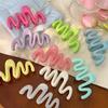 Cream Jelly Wavy Hair Claw Clip - High-End Women's Updo Accessory