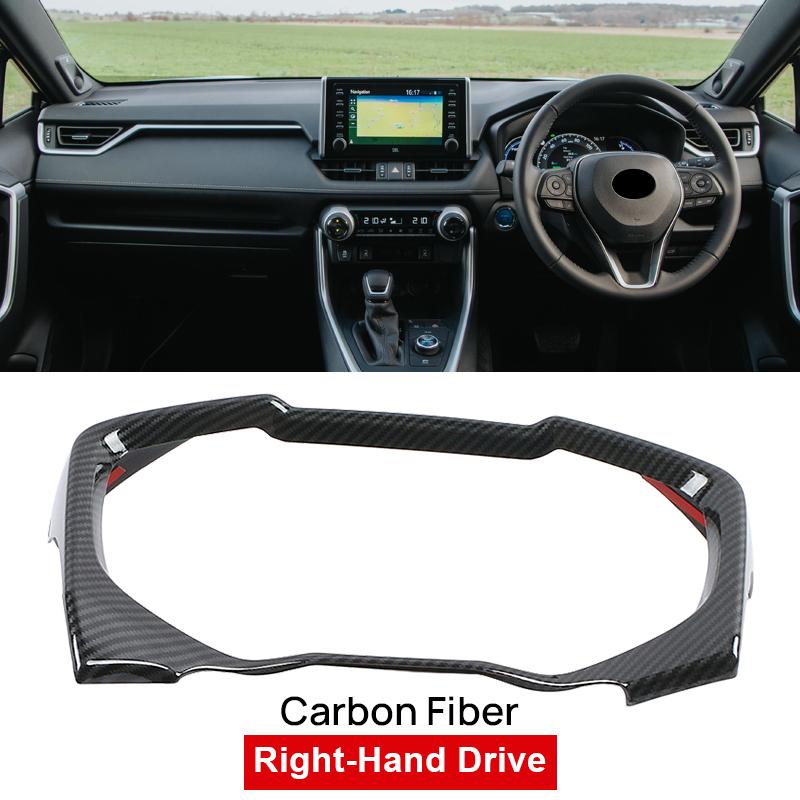 ABS Car Dashboard Dash Board Frame Cover Trims Interior Decoration Sticker For Toyota RAV4 XA50 2019-2021 2022 2023 2024 Hybrid