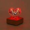 Colorful 3D Fireworks Night Light Romantic Atmosphere Heart Shaped Atmosphere Lights  Living Room