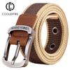 Fashion Man Nylon Webbing Belts Jeans Army Waist Fabric Tactical Military High Quality Casual Canvas Student Belts Strap HB094