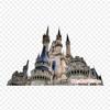 Magic Kingdom Sleeping Beauty Castle Iron On Heat Transfer Printing Vinyl Patches Sticker for Clothes DIY Appliques Washable Patches