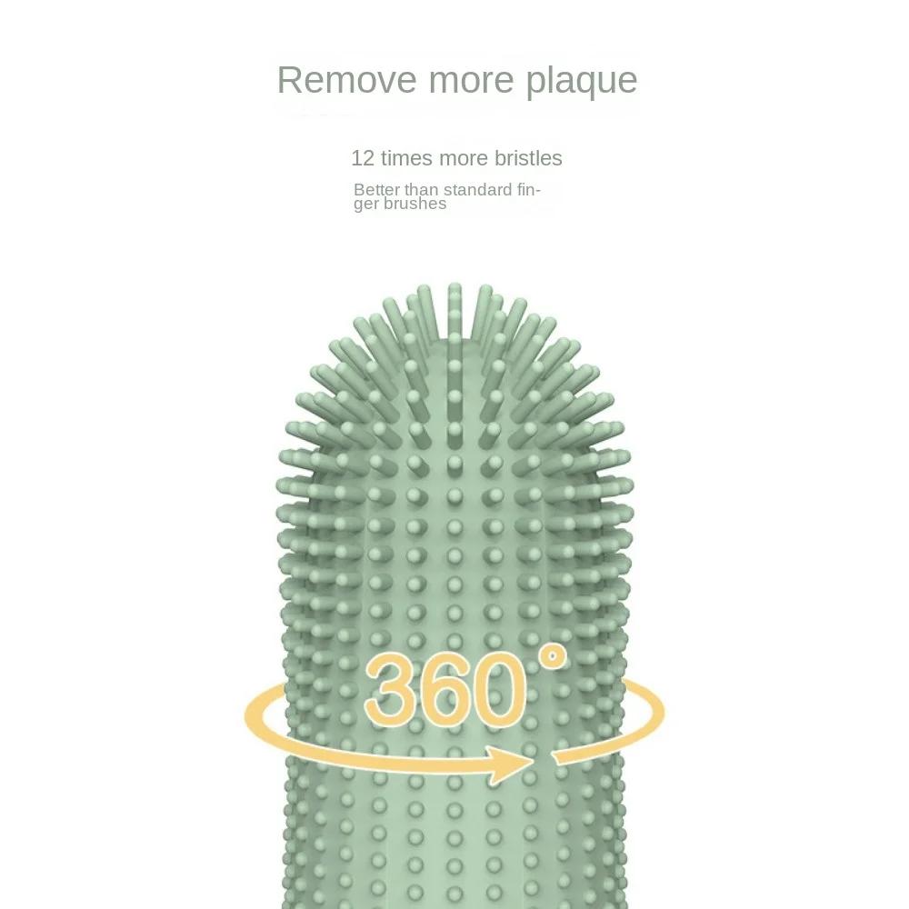 New Pet Toothbrush Finger Toothbrush Silicone Cat Dog Toothbrush Pet Tooth Dog Dental Care Finger Cover