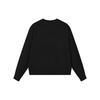 Fila Loose Fit Letter Logo Earth Print Crew Neck Casual Knit Pullover Sweatshirt Women Sweatshirt Black F11W239203F-BK