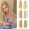 Synthetic Long Curly Clip In Hair Extensions Ponytail Hair Wig Heat-Resistant Curly Pony Tail Wig For Women