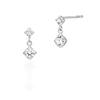 10K White Gold Earrings 111826153203 4℃ (4℃) (WG)