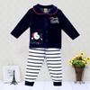 Kids Girl Velour Winter Shirt Set Casual Set Sports Outfits Button Warm Clothing T-Shirt Long Sleeve Trousers Christmas Clothes