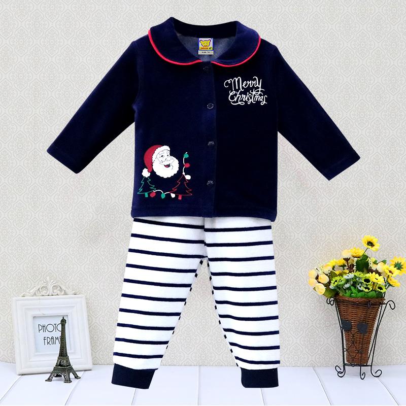 Kids Girl Velour Winter Shirt Set Casual Set Sports Outfits Button Warm Clothing T-Shirt Long Sleeve Trousers Christmas Clothes