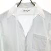 Celine Striped Pattern Long Sleeve Cotton Shirt White Men's Used