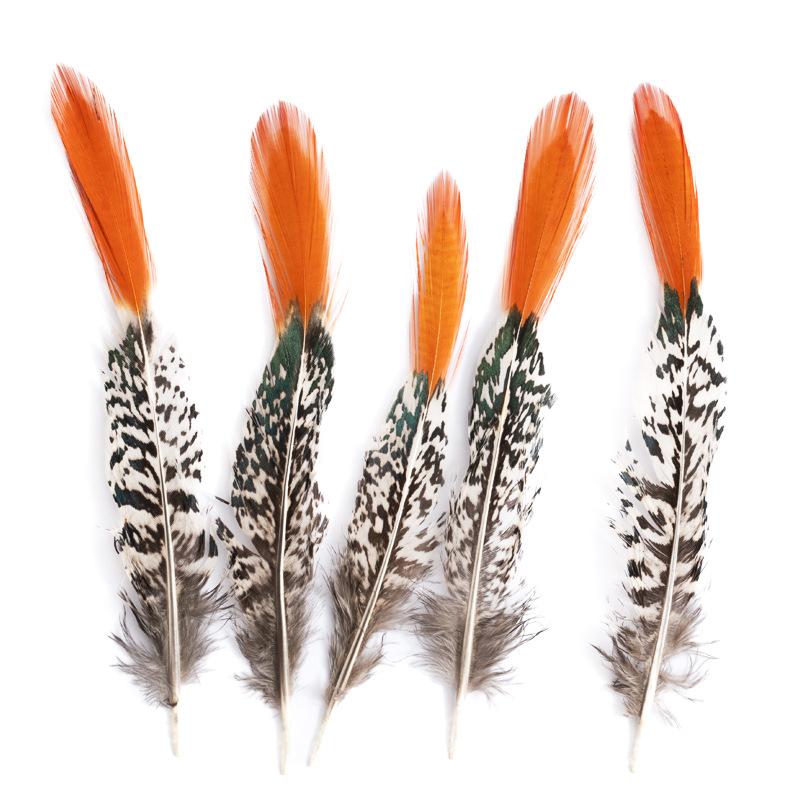 80 Natural Pheasant Feather Decorative Diy Jewelry Hair Accessories Material Cat Stick Toy Accessories