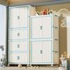 Free Installation Folding Wardrobe Large Capacity Baby Clothes Closet Cabinet Partition Organizer Bin Children'S Home Locker