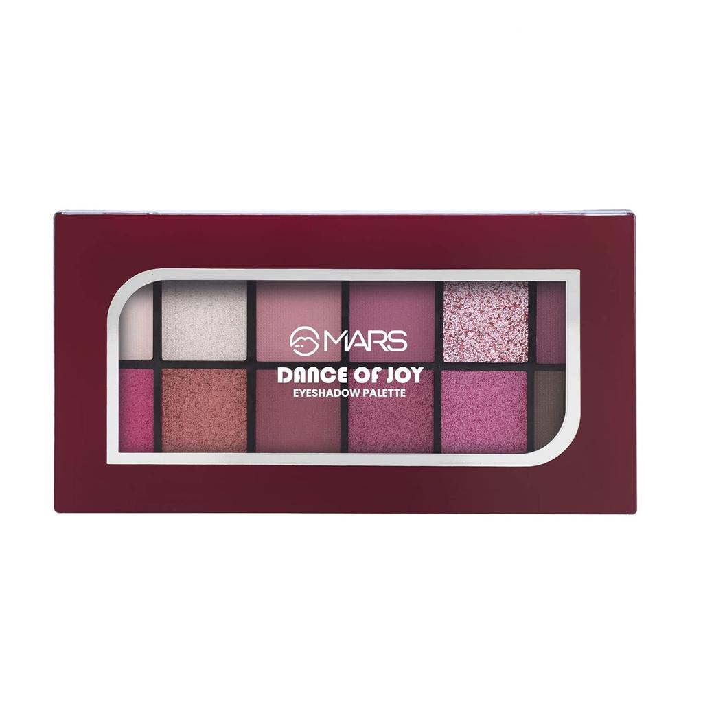 12 Shades Dance of Joy Eyeshadow Palette | Highly Pigmented and Blendable | Multicolor | Matte and Shimmer Finish (13.2g)