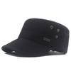 Men's Flat Cap Cottonsummer Outdoor Sun Hat Solid Color Vintage Baseball Cap Military Caps Army Visors Hat Training Cadet Caps