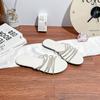 Flat-soled Sandals for Women, High-end Outer Wear, Summer Versatile One-word Strap, Rhinestone Cool Slippers, Fairy, Wind Sandals for Women